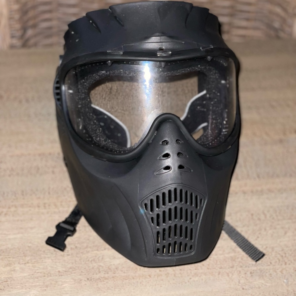 Empire E black paintball mask.